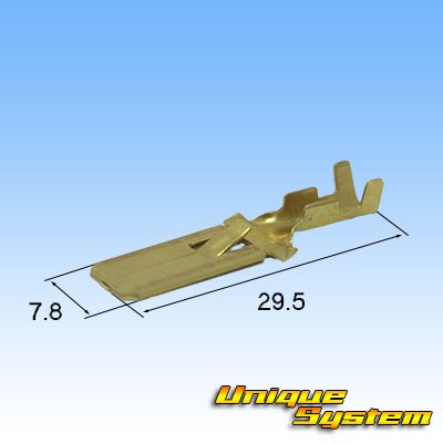 Photo3: [Yazaki Corporation] 305-type non-waterproof male-coupler & terminal set for H4 headlight connector