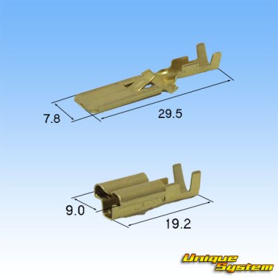 Photo4: [Yazaki Corporation] 305-type non-waterproof coupler & terminal set for H4 headlight connector