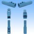 Photo2: [Sumitomo Wiring Systems] 050-type HC non-waterproof 2-pole coupler & terminal set (blue) (2)