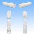 Photo2: [Sumitomo Wiring Systems] 050-type HC non-waterproof 3-pole male-coupler & terminal set (white) (2)