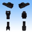 Photo2: [Sumitomo Wiring Systems] 090-type HM non-waterproof 2-pole male-coupler & terminal set (black) (2)