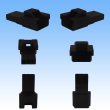 Photo2: [Sumitomo Wiring Systems] 090-type HM non-waterproof 3-pole coupler & terminal set (black) (2)