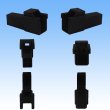 Photo2: [Sumitomo Wiring Systems] 090-type HM non-waterproof 4-pole coupler & terminal set (black) (2)