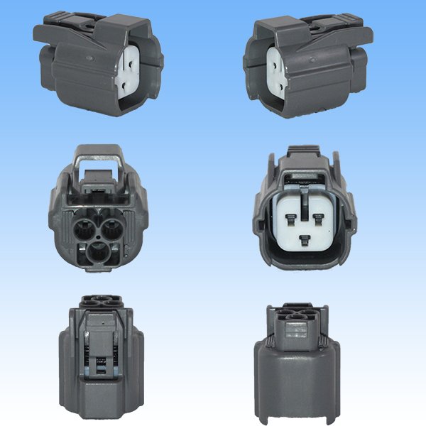 Photo3: [Sumitomo Wiring Systems] 090-type HW waterproof 3-pole coupler & terminal set triangle-type with retainer (3)