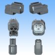 Photo2: [Sumitomo Wiring Systems] 090-type HW waterproof 3-pole male-coupler & terminal set triangle-type with retainer (2)