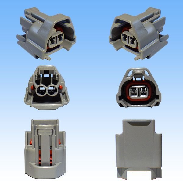 Photo2: [Sumitomo Wiring Systems] 090-type MT waterproof 2-pole female-coupler & terminal set type-4 (P5) (2)