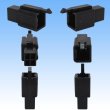 Photo2: [Sumitomo Wiring Systems] 110-type MTW non-waterproof 4-pole male-coupler & terminal set (black) (2)