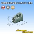 Photo3: [Sumitomo Wiring Systems] 250-type ETN non-waterproof 2-pole female-coupler (black) (3)