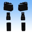 Photo2: [Sumitomo Wiring Systems] 250-type ETN non-waterproof 3-pole female-coupler & terminal set (black) (2)