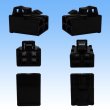 Photo2: [Sumitomo Wiring Systems] 250-type ETN non-waterproof 4-pole female-coupler & terminal set (black) (2)