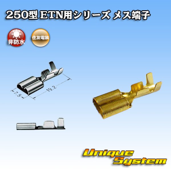 Photo1: [Sumitomo Wiring Systems] 250-type ETN series non-waterproof female-terminal (1)