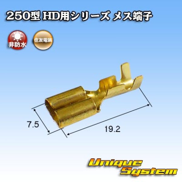 Photo3: [Sumitomo Wiring Systems] 250-type HD series non-waterproof female-terminal (3)