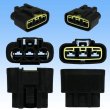 Photo3: [Furukawa Electric] 250-type QLW series waterproof 3-pole female-coupler & terminal set type-1 (black) / type-2 (gray) (3)