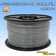 Photo1: [Sumitomo Wiring Systems] AVSS 0.5SQ spool-winding 100m (gray/black stripe) (1)