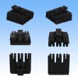 Photo2: [Sumitomo Wiring Systems] 090-type LPSCT non-waterproof female 3-pole female-coupler (black) (2)