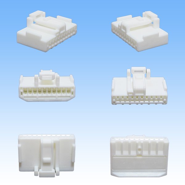 Photo2: [Maker Undisclosed] (for door mirrors such as Toyota) non-waterproof female-coupler 10-pole (2)