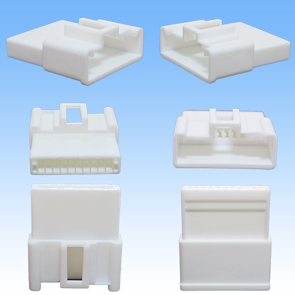 Photo2: [Maker Undisclosed] (for door mirrors such as Toyota) non-waterproof male-coupler 10-pole (2)