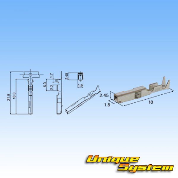 Photo3: [Nippon Tanshi] 040-type N38 non-waterproof 3-pole female-coupler & terminal set (black) (3)