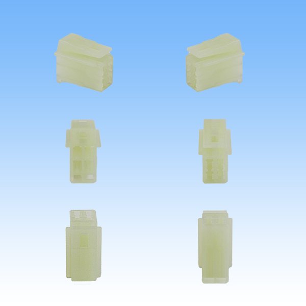 Photo2: [Sumitomo Wiring Systems] 090-type HM non-waterproof 4-pole female-coupler & terminal set (2)