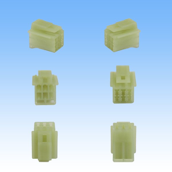 Photo2: [Sumitomo Wiring Systems] 090-type HM non-waterproof 6-pole female-coupler (2)