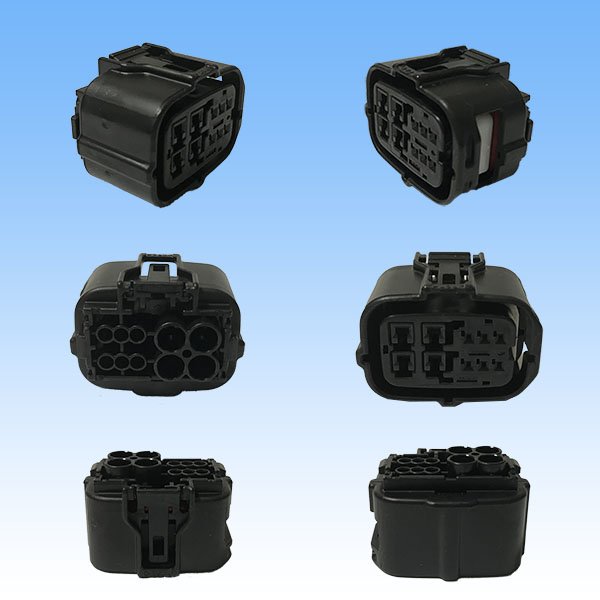 Photo2: [Sumitomo Wiring Systems] 025 + 090-type TS 10-pole female-coupler (2)
