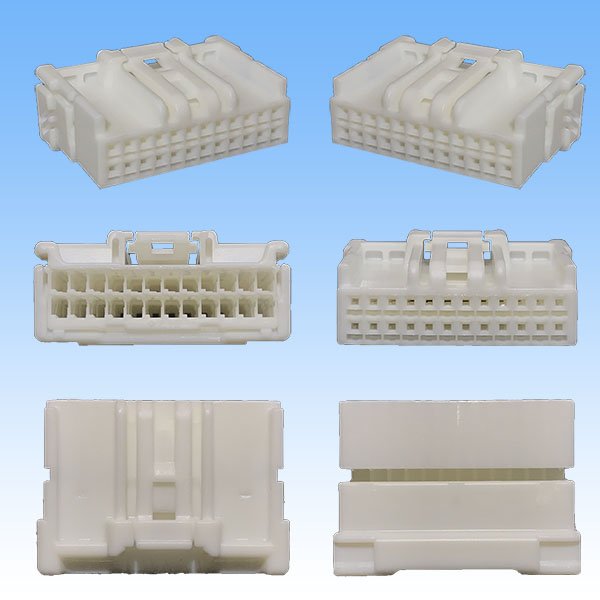 Photo3: [Sumitomo Wiring Systems] 025-type HE non-waterproof 24-pole female-coupler (3)