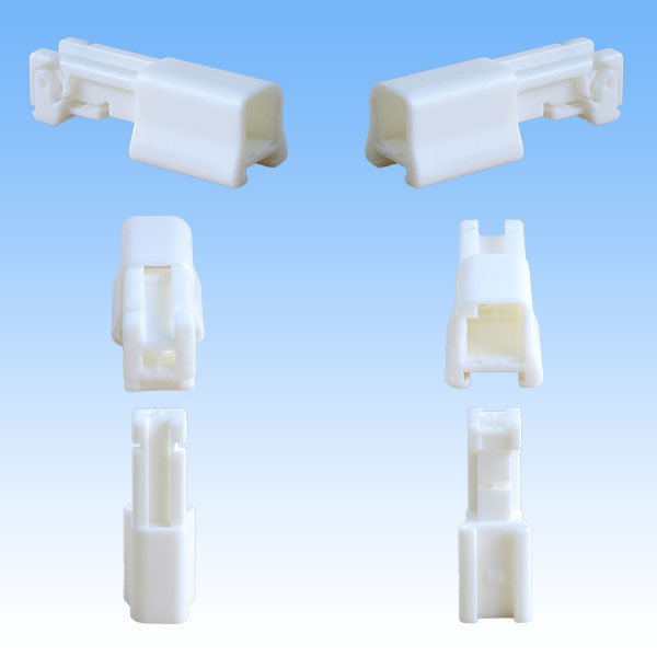 Photo2: [Sumitomo Wiring Systems] 025-type HE non-waterproof 2-pole coupler & terminal set (2)