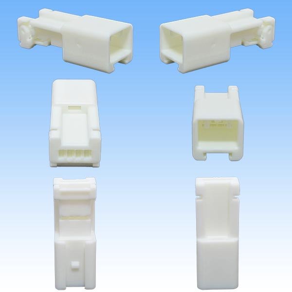 Photo2: [Sumitomo Wiring Systems] 025-type HE non-waterproof 4-pole male-coupler (2)