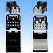 Photo3: [Sumitomo Wiring Systems] 025-type NH non-waterproof 10-pole female-coupler & terminal set (black) (3)