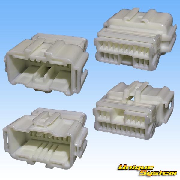 Photo2: [Sumitomo Wiring Systems] 040-type HE non-waterproof 17-pole male-coupler & terminal set (2)