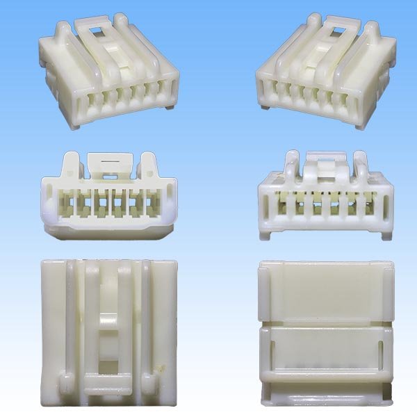 Photo3: [Sumitomo Wiring Systems] 040-type HE non-waterproof 6-pole female-coupler (3)