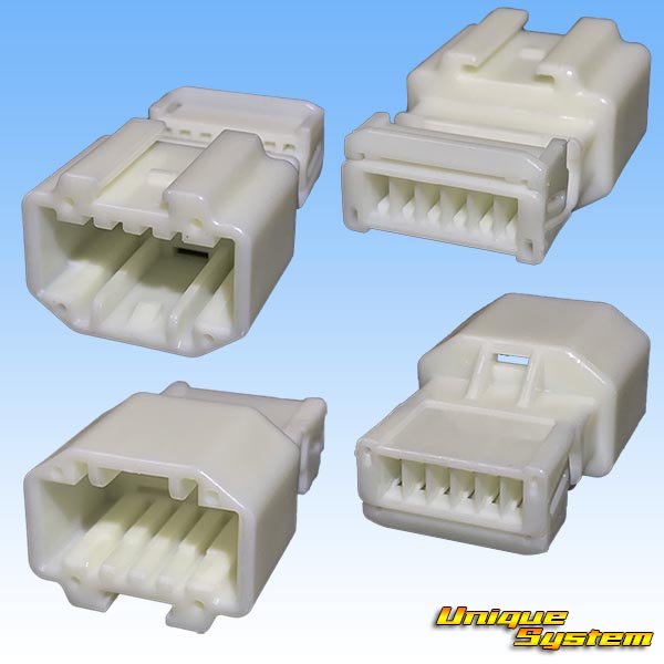 Photo2: [Sumitomo Wiring Systems] 040-type HE non-waterproof 6-pole coupler & terminal set (2)