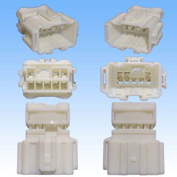 Photo3: [Sumitomo Wiring Systems] 090-type HE non-waterproof 8-pole male-coupler (3)