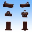 Photo3: [Sumitomo Wiring Systems] 110-type MTW non-waterproof 2-pole coupler & terminal set (brown) (3)