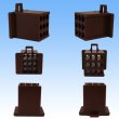 Photo2: [Sumitomo Wiring Systems] 110-type MTW non-waterproof 9-pole female-coupler (brown) (2)