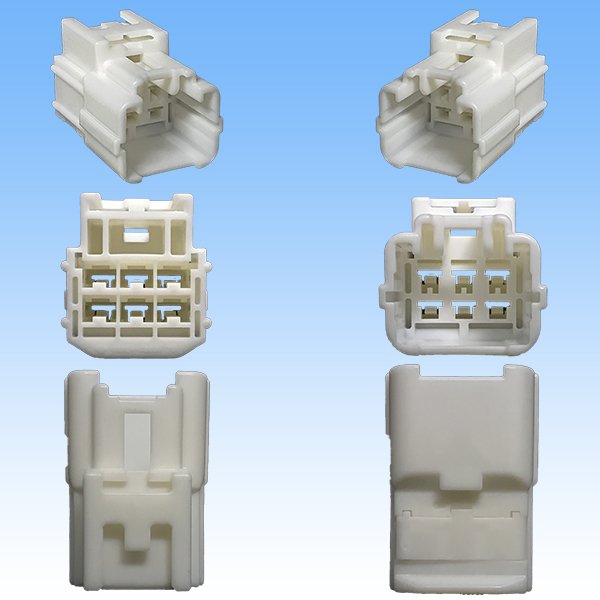 Photo3: [Sumitomo Wiring Systems] 187-type TS non-waterproof 6-pole coupler & terminal set (3)