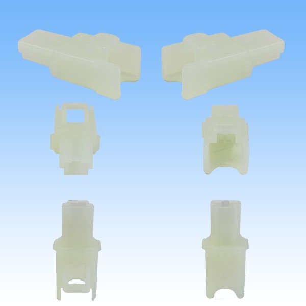 Photo2: [Sumitomo Wiring Systems] 250-type ETN non-waterproof 1-pole coupler & terminal set (2)