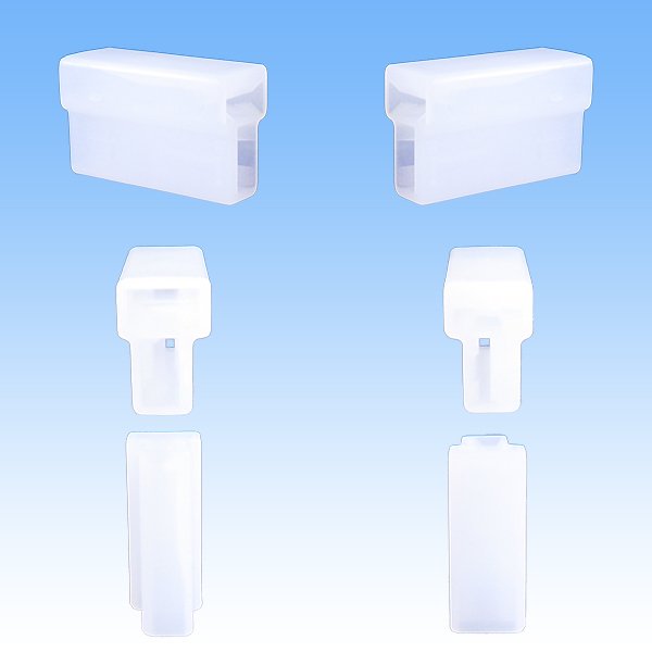 Photo2: [Sumitomo Wiring Systems] 250-type LT non-waterproof 2-pole female-coupler (2)