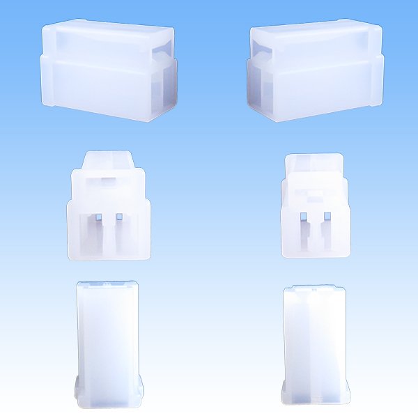 Photo2: [Sumitomo Wiring Systems] 250-type LT non-waterproof 3-pole female-coupler & terminal set (no brim) (2)