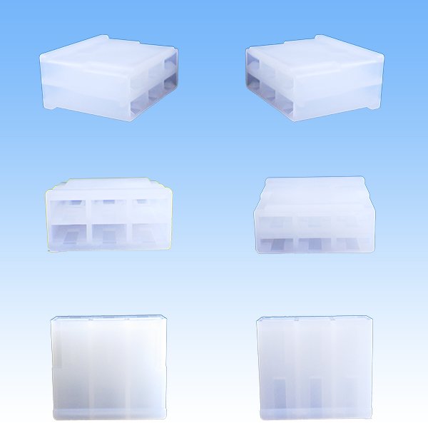 Photo2: [Sumitomo Wiring Systems] 250-type LT non-waterproof 6-pole female-coupler & terminal set (no brim) (2)