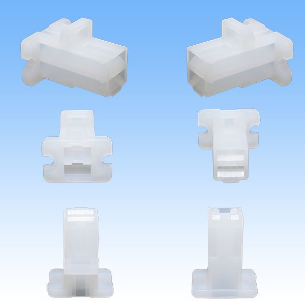 Photo3: [Sumitomo Wiring Systems] 250-type reverse-lock non-waterproof 2-pole coupler & terminal set (3)