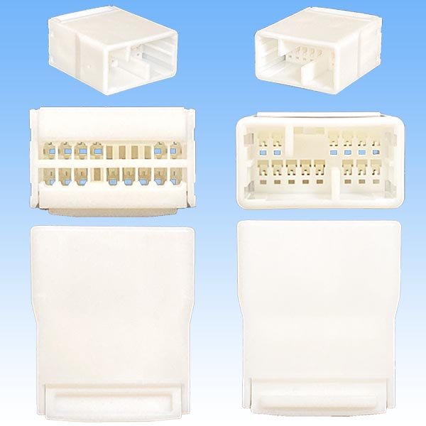 Photo3: [TE Connectivity] AMP 040-type multi-lock-connector non-waterproof 14-pole coupler & terminal set (3)