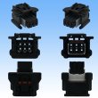 Photo3: [Sumitomo Wiring Systems] 025-type TS waterproof 6-pole female-coupler & terminal set type-4 (black) (3)