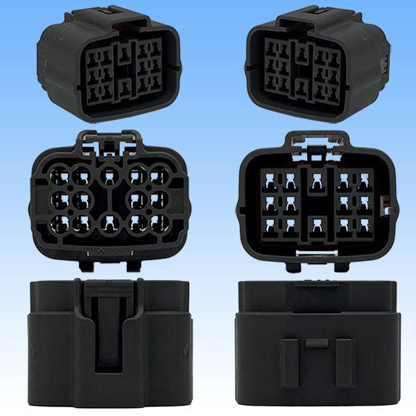 Photo3: [Sumitomo Wiring Systems] 060-type SL waterproof 14-pole female-coupler & terminal set (3)