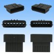 Photo3: [Sumitomo Wiring Systems] 090-type 62 series type-E waterproof 7-pole coupler & terminal set with retainer (P5) (gray) (male-side / not made by Sumitomo) (3)
