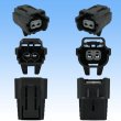 Photo3: [Sumitomo Wiring Systems] 090-type DL waterproof 2-pole female-coupler & terminal set type-3 (3)