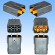 Photo2: [Sumitomo Wiring Systems] 090-type DL waterproof 8-pole male-coupler & terminal set type-1 (2)