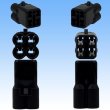 Photo5: [Sumitomo Wiring Systems] 090-type HM waterproof 4-pole coupler & terminal set (black) (5)