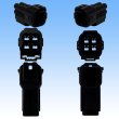 Photo3: [Sumitomo Wiring Systems] 090-type HM waterproof 4-pole coupler & terminal set (black) (3)