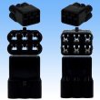 Photo5: [Sumitomo Wiring Systems] 090-type HM waterproof 6-pole coupler & terminal set (black) (5)
